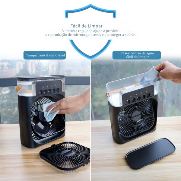 Ventilador Portátil com Umidificador de Ar - ecommercedagente