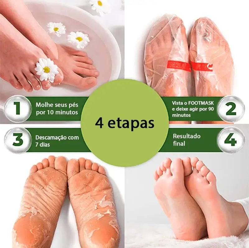 Pelling Para os Pés - Maskfeet© + Ebook de Cuidados com a Pele - ecommercedagente