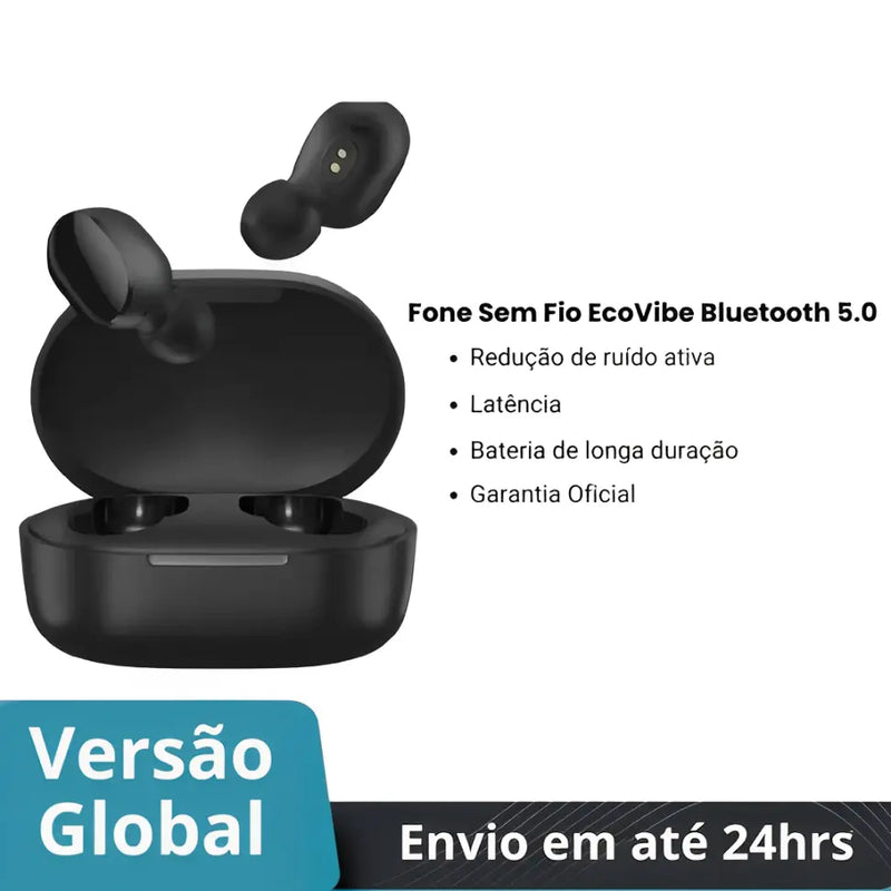 Fone Sem Fio EcoVibe Bluetooth 5.0 - PROMOÇÃO IMPERDÍVEL - ecommercedagente