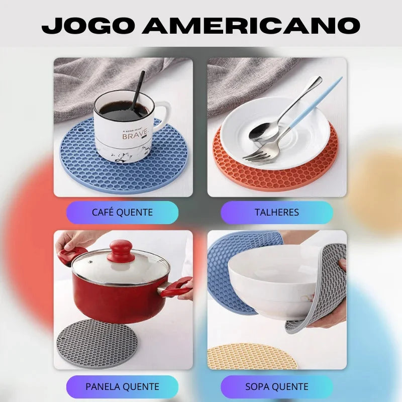 Jogo de silicone isolante térmico americano - ecommercedagente