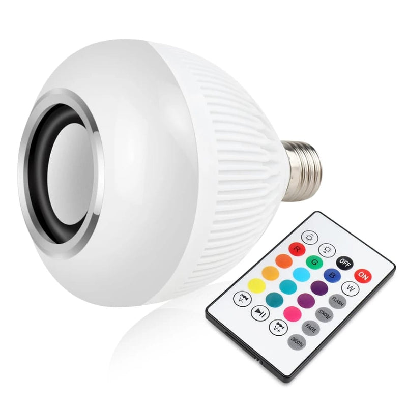 Lampada Bluetooth Led Caixa De Som Com Controle Remoto 12W Rgb Luz Colorida Balada - ecommercedagente