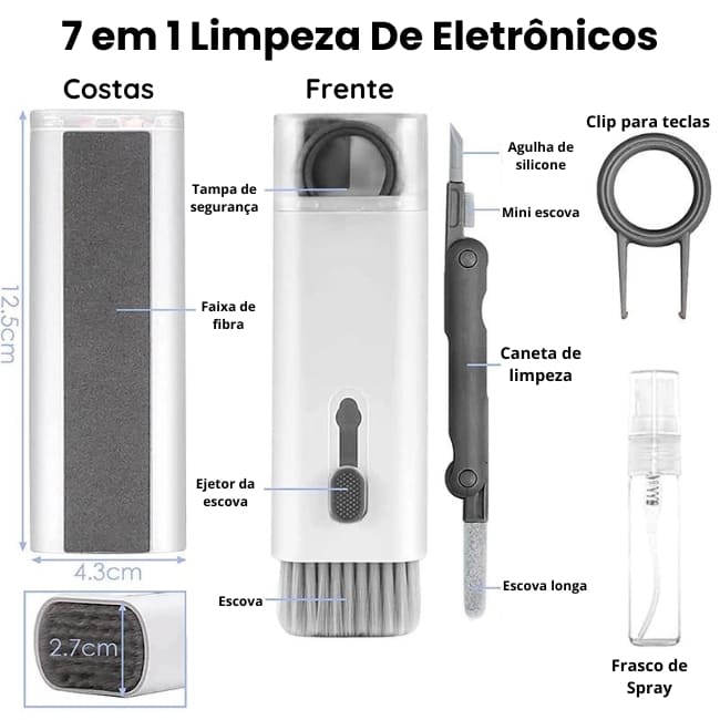 Kit Para Limpeza De Teclado, Computador e NoteBook - ecommercedagente